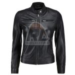 Harley Black Leather Biker Jacket