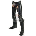Gay Style Chap Leather Pants for Men Real Leather