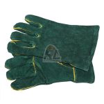 Green Lined Welding Gloves Wrist Length 2.5" Premium (50mm)