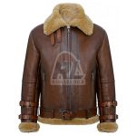 Men's Airforce RAF B3 Aviator Leather Jacket