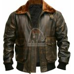 Men's G1 Aviator A2 Bomber Leather Jacket